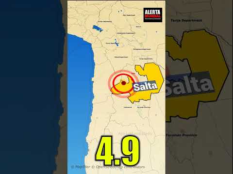 El 18 de noviembre de 2025, un sismo de magnitud 4.9 se registró en la provincia de Salta, Argentina