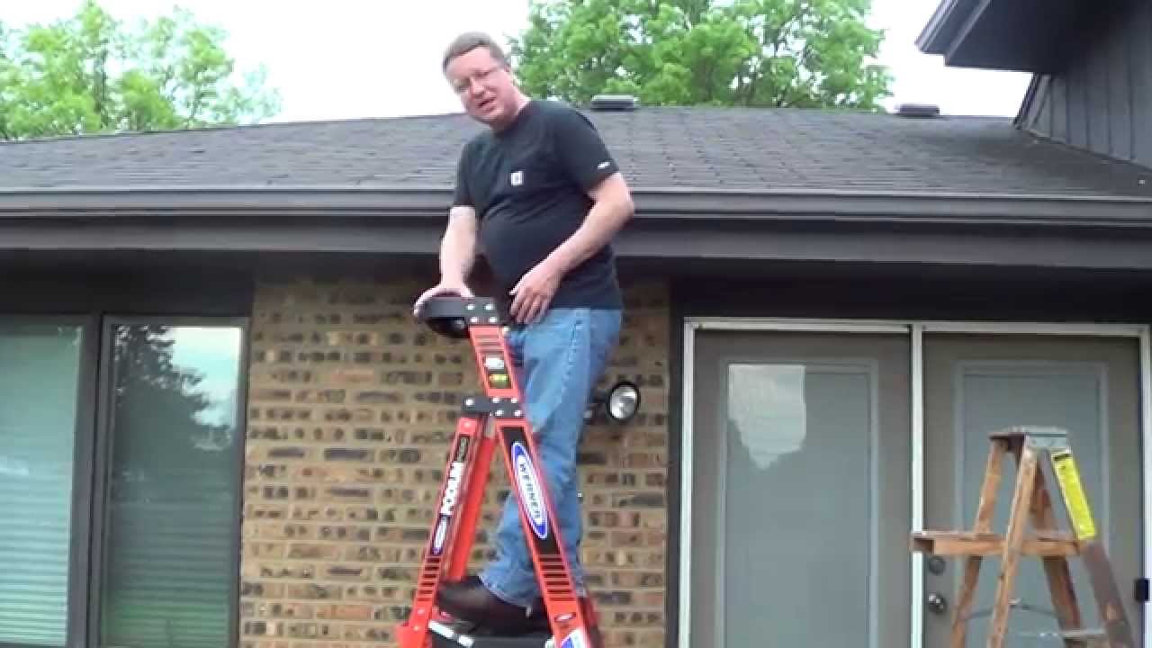 Watch video Platform Ladder - Werner Ladder Now Platform Ladder - Werner Ladder