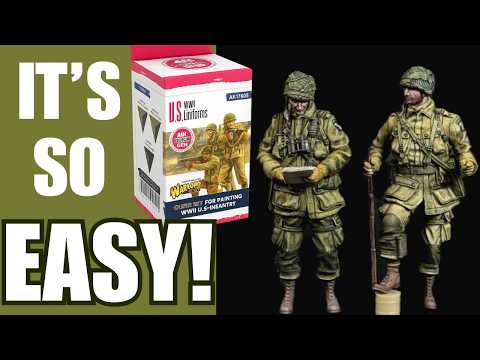 Amazing Results in 1 Hour!  (Painting Dynamo Models US Airborne figures with AK Quick Gen acrylics)🚀