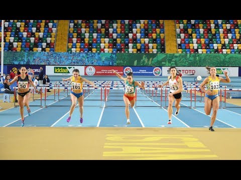 Women's 60mH, Heat 2, Balkan Indoor U20 Championships, TUR, Istanbul 2019