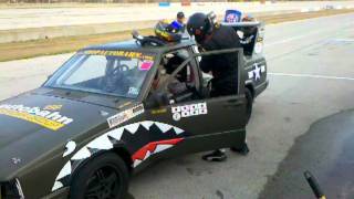 Texas World Speedway Chump Car pit