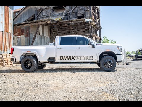2021 GMC Denali HD Dually with 4\" Cognito Lift Kit with DDC Wheels on 35\" Toyo Tires