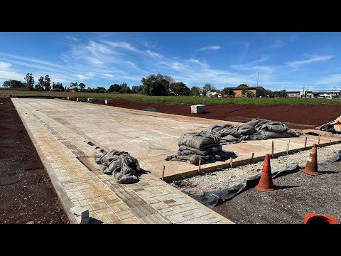 Edemar Imóveis em obras: pavimento rígido com fibra chega em Nova Santa Rosa