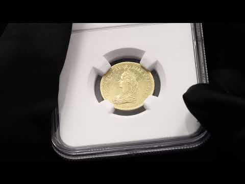 Lot 185 Hungary Gold Token Dukat "Coronation of the Hungarian Queen Elizabeth in Buda" 1867  MS61