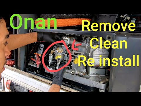 Onan 5500 RV Generator Carburator Clean DIY