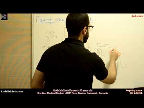 Preparing ethene gas in the lab #Organic #Chemistry #Highschool #thanawya # - عبد الله رضا MD