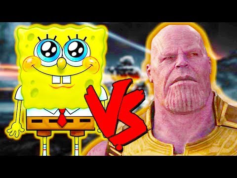 Thanos Vs Spongebob Squarepants Army - Epic Battle - Mortal Kombat Costume Skin Mod