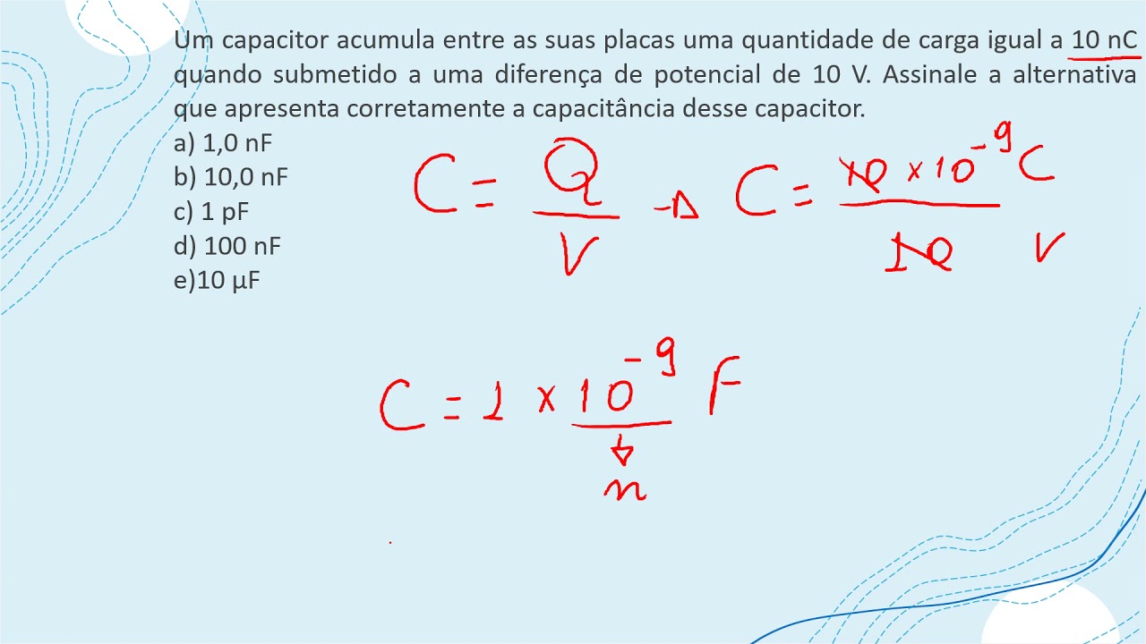 Capacitância de um capacitor