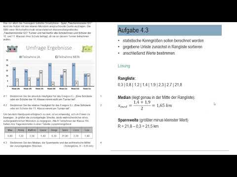 Daten und Zufall | Mathe Abschlussprüfung 2021 | Wirtschaftsschule