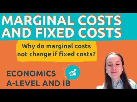 Y13: What is the relationship between marginal costs and fixed costs? Economics A - Level Y13