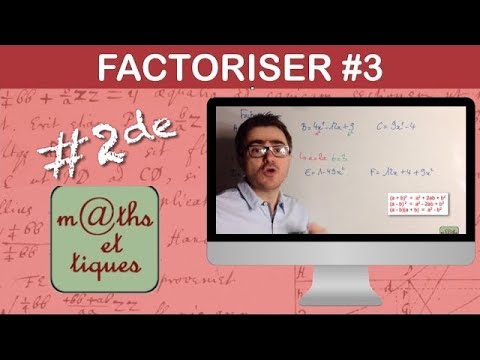 Factoriser en utilisant une identité remarquable (1) - Seconde