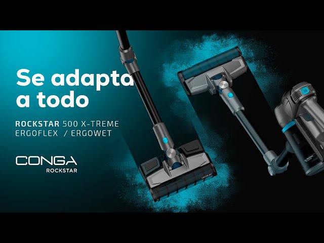 Cecotec Conga Rockstar 500 X-Treme ErgoFlex Aspirador Escoba video