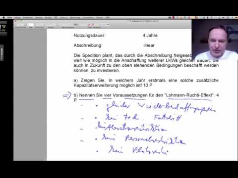 Betriebswirt IHK, b) 1. Aufgabe zur Finanzierung