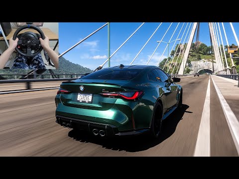 Forza Horizon 5 - BMW M4 G82 Competition [Steering wheel gameplay]