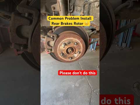 Common problem installing Rear rotor?