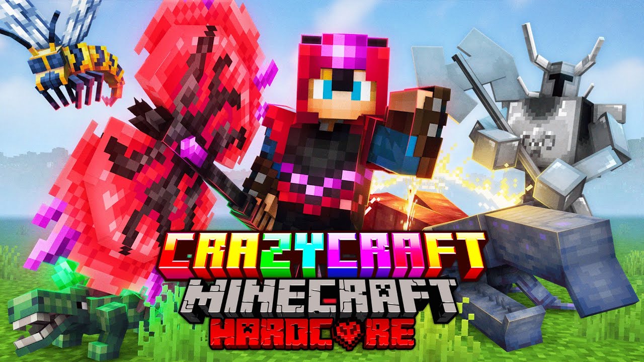 I Survived 100 Days in CRAZY CRAFT in Minecraft Hardcore... Here's What Happened