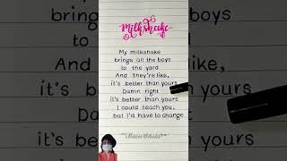 Kelis - "Milkshake" (Requested) | Handwritten Lyrics @moon_child0369 #lyrics #shortsfeed #shorts
