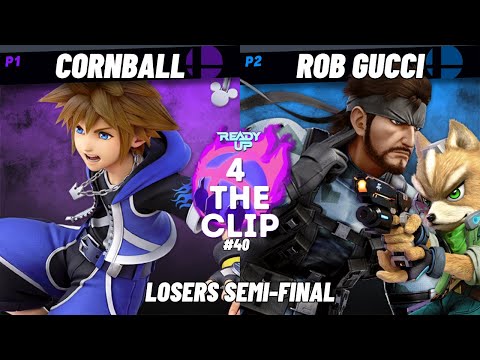 4TC40 - Cornball (Sora) Vs. Rob Gucci (Fox, Snake) - Losers Semi-Final