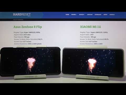 us ZenFone 8 Flip vs Xiaomi Mi 11i - Display Comparison | Difference Checkup