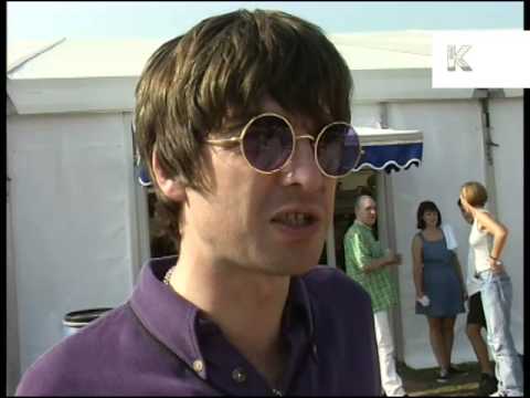 1996 Noel Gallagher On Playing Knebworth vs Festivals, Archive Footage