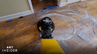 How Layers Of Buildup Are Removed From Hardwood Floors | Art Insider