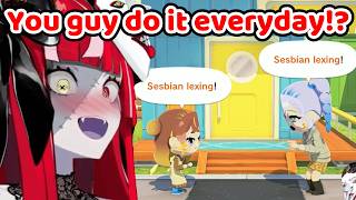 Ollie can't stop laughing when Anya and Reine having Sesbian Lex Everyday (Hololive)