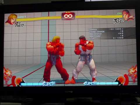 SF4 Ken Masters Basic Combo Video Happy New Years!