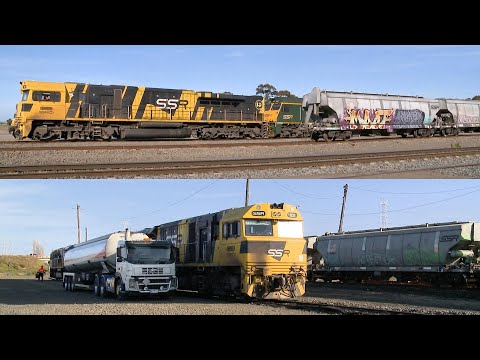 SSR 5KS2 Grain Train Refuelling Activities / SSR101, RL304 & SSR102 - PoathTV Australian Railways