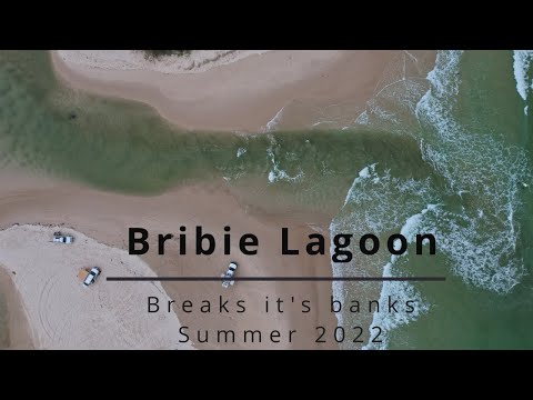 BRIBIE ISLAND LAGOON BREAKS ITS BANKS in 2022 : Lagoon crossings in 4K