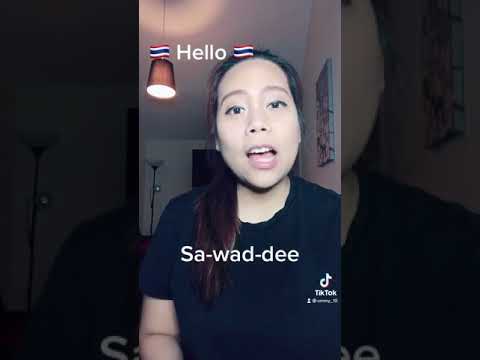 🇹🇭 How to say “Hello” in Thai language