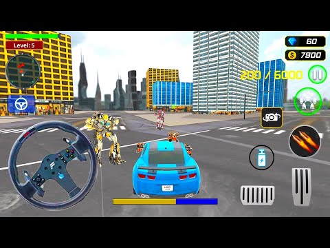 Bus Robot Car Transform War – Police Robot games