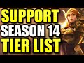 The Official Season 14 Support Tier List