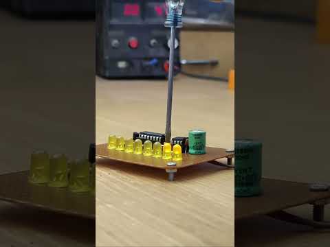 CD4017 LED Chaser Lights Electronics Project #ledchaser #diy