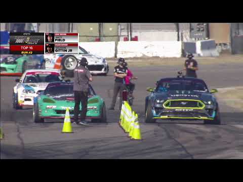 フォーミュラ・ドリフト ダラス（テキサス）第6戦トップ16の追走ドリフトトーナメントの無料ライブ配信動画（PRO）