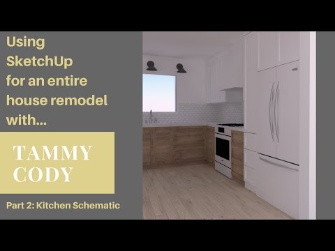 Entire House Remodel Part 2: Kitchen Design Using SketchUp