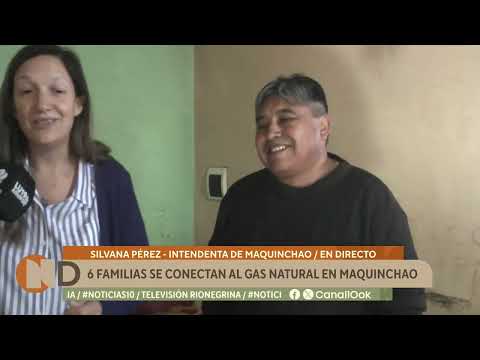 Seis familias se conectan al gas natural de Maquinchao