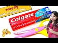 How To Make Pencil Box From Matchbox And Colgate Box Diy Pencil Box From Matchbox