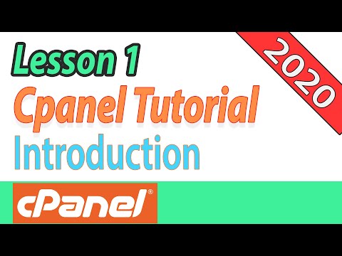 Cpanel 1 - Hosting Introduction - How to login to Cpanel and Basic Functions overview