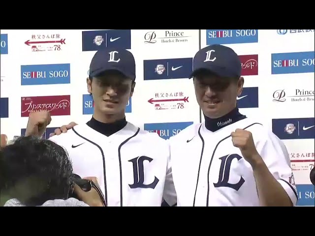 ライオンズ岡本篤投手・金子侑選手ヒーローインタビュー 2014/7/9 L-M