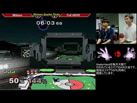 MasterHand 46 SSBM -Winners Quarter Finals- MIttens(Falco) vs. Full ADHD(C.Falcon)