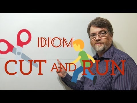 English Tutor Nick P Idioms (311) Cut and Run - Origin
