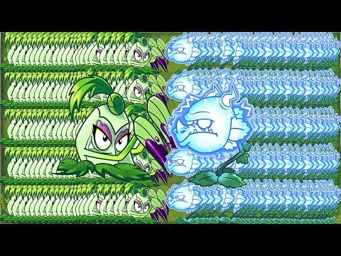 PvZ 2 Thunder Snapdragon vs Pokra Plant Max Level vs  Gargantuar Max Level