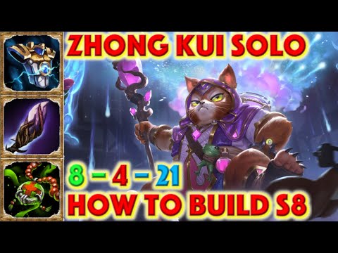 SMITE HOW TO BUILD ZHONG KUI - Nekomancer Zhong Kui Skin Showcase + Zhong Kui Solo Build + Gameplay