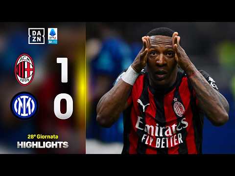 ESTUPINAN l'uomo che decide il derby di Milano: Milan-Inter 1-0 | Serie A Enilive | DAZN Highlights