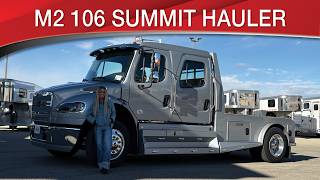 A preview image of the linked video showcasing 2024 Freightliner M2 106 Summit Hauler