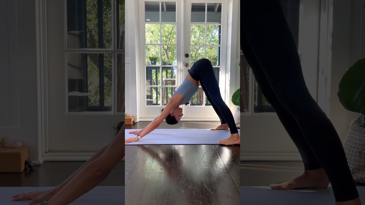 Tip for an easier downward dog 📌 #yoga - YouTube