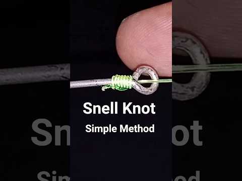 How to Snell a Fishing Hook (The Simple Method) #snellknot