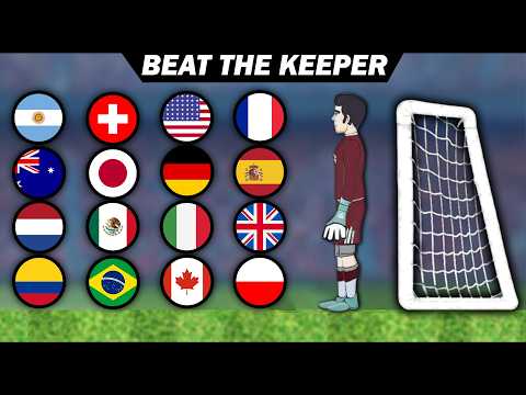BEAT THE KEEPER | Marble Soccer Race Tournament