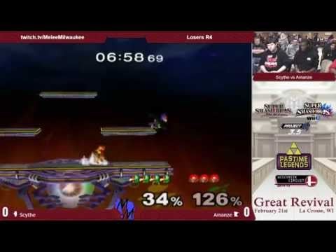 Great Revival -Scythe (Falco, C.Falcon) vs Amanze (Samus) - Melee Losers Bracket
