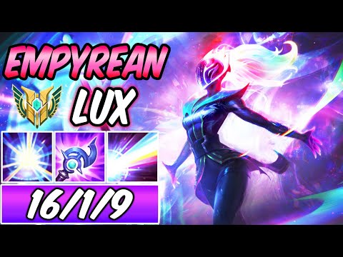 S+ EMPYREAN LUX MID FULL AP GAMEPLAY | Build & Runes | League of Legends